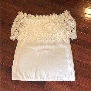 White Off the Shoulder Top